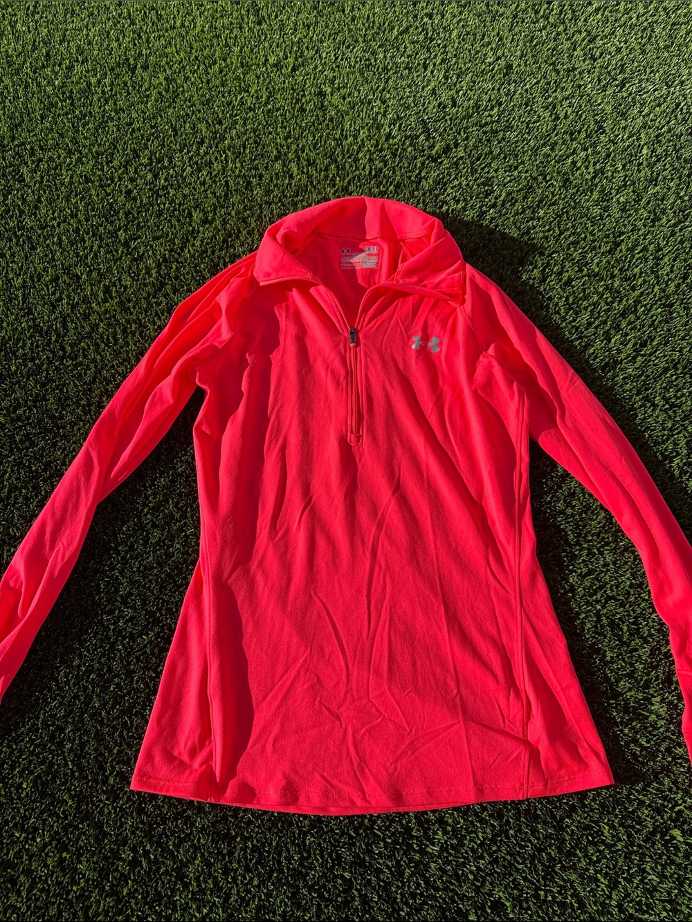 Under Armour Women’s 1/4 Zip Pullover - Hot Pink/Coral